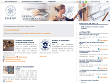 Tablet Screenshot of documentation.ehesp.fr